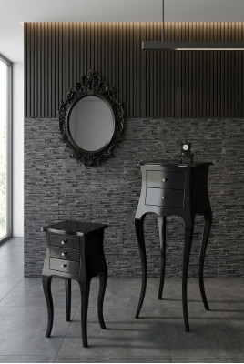 Table d'appoint de luxe Table basse Tables Salon Table noire Meubles classiques