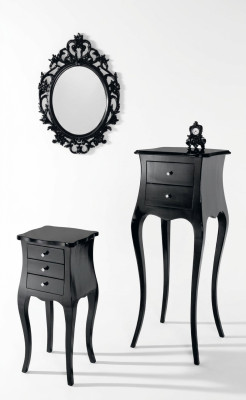 Table d'appoint de luxe Table basse Tables Salon Table noire Meubles classiques