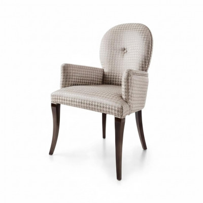 Fauteuil Chaise de salle à manger Chaise Assise Chaises de salle à manger Siège Bois Gris Baroque Luxe