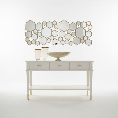 Console-table Coiffeuse Table console Bois de luxe Chambre blanche moderne