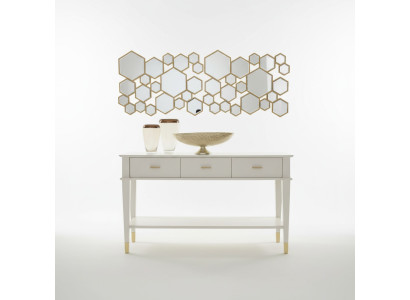Console-table Coiffeuse Table console Bois de luxe Chambre blanche moderne