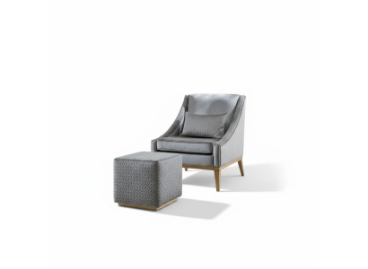 Groupe Fauteuil Aile Table d'appoint Table basse Moderne Ensemble 2 pièces Salon