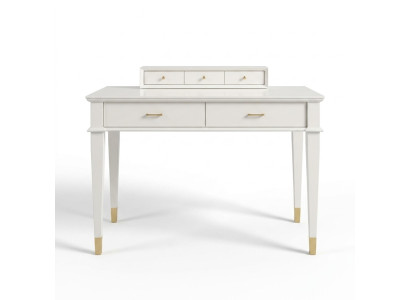 Coiffeuse Table console Table de console en bois de luxe Blanc Chambre Moderne