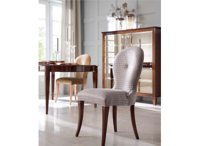 Chaise de salle à manger de luxe Chaise Fauteuil Siège Chaises de salle à manger Bois Moderne Gris