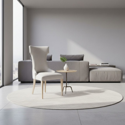 Chaise de salle à manger Chaise Fauteuil Inclinable Chaises de salle à manger Bois Moderne Luxe Gris