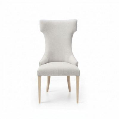 Chaise de salle à manger Chaise Fauteuil Inclinable Chaises de salle à manger Bois Moderne Luxe Gris