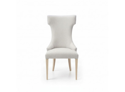 Chaise de salle à manger Chaise Fauteuil Inclinable Chaises de salle à manger Bois Moderne Luxe Gris