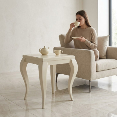 Table basse Table d'appoint Tables Salon Luxe Beige Moderne Mobilier Table nouvelle