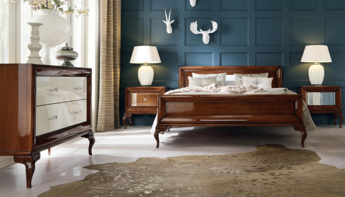 Mobilier de chambre poli: luxe et fonctionnalité en un seulement