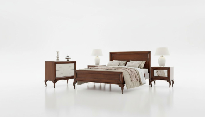 Mobilier de chambre poli: luxe et fonctionnalité en un seulement