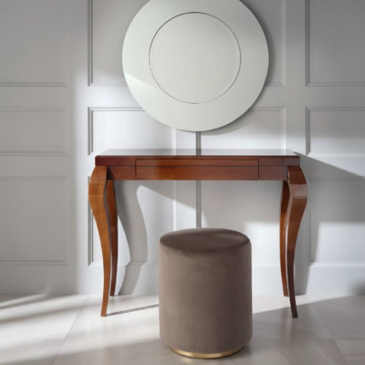 Consoles Table Tabouret Coiffeuse Buffet Bois Marron Meubles Tables Ensemble de 2 pièces.