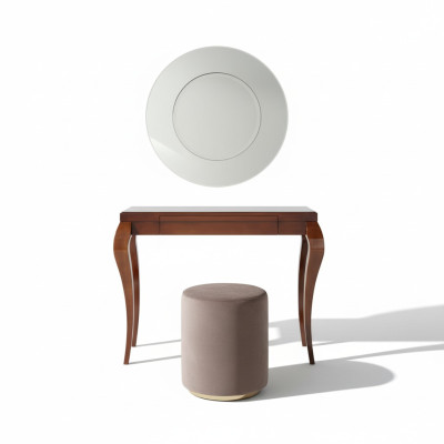 Consoles Table Tabouret Coiffeuse Buffet Bois Marron Meubles Tables Ensemble de 2 pièces.