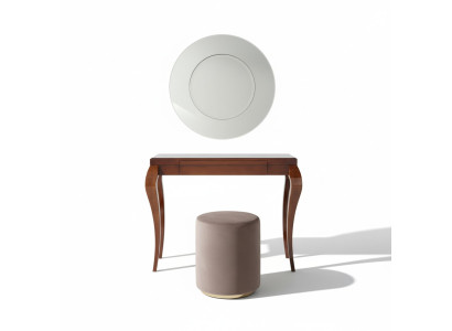 Consoles Table Tabouret Coiffeuse Buffet Bois Marron Meubles Tables Ensemble de 2 pièces.