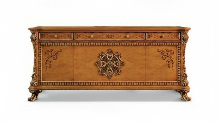 Meuble de rangement de luxe xxl Commode Commodes Placard en bois Buffet Armoire Marron