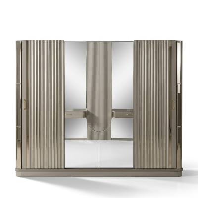 Armoire Armoire en bois Armoire Chambre Armoires de luxe Marron