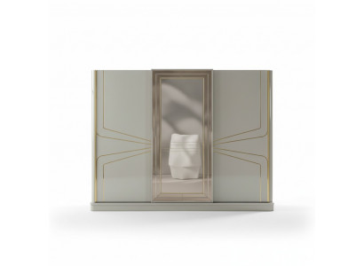 Armoire de luxe en bois Armoire de chambre Armoires de chambre beige
