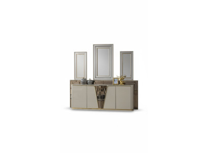 Buffet Commode Salon Bois Moderne Beige Luxe Cabinets Design
