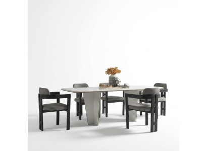 Table à manger Table à manger Salle à manger Coin repas Table Bois Moderne Blanc Salle à manger Luxe