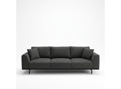 Canapé 4 places Canapés 4 places Design moderne Gris Tissu Polyester nouveau