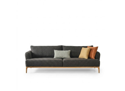 Canapé 4 places Canapés 4 places Design moderne Tissu Polyester Gris neuf