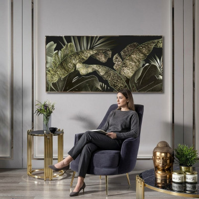 Fauteuil Wing Chair Fauteuil Cocktail Tissu Polyester Salon Gris Siège