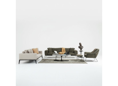 Ensemble de canapé moderne Luxueux canapés Trois places Fauteuil complet Gris