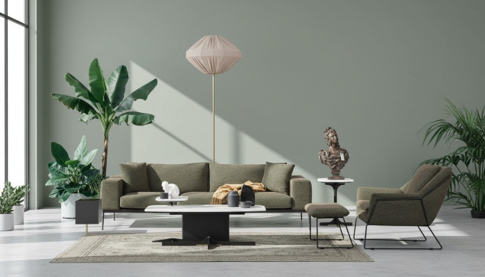 Ensemble de canapé moderne trois places fauteuil canapé canapé en tissu groupe de meubles