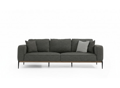 Canapé 4 places en tissu de design moderne pour le salon en gris