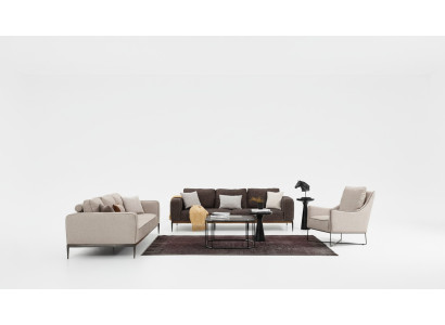 Ensemble de canapé 2 places 21 Suite de canapé beige Canapés Fauteuil Ensemble moderne