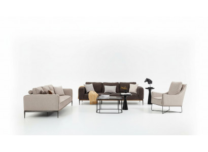 Ensemble de canapé 4 places 431 Ensemble de canapés beige Canapé fauteuil moderne