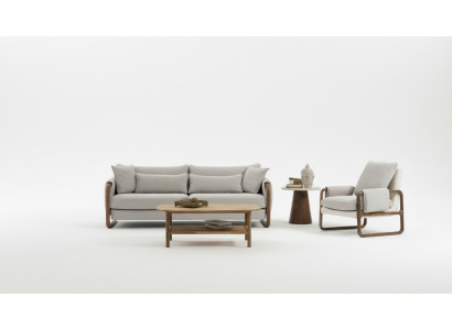 Ensemble canapé 21 places Fauteuil Deux places Moderne Tissu gris Design de l'ensemble
