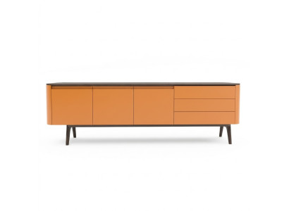 Buffet Commode Armoire de luxe Commodes Salles de séjour Meubles en bois Orange