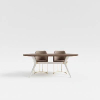 Ensemble de salle à manger Salle à manger Dinette de luxe Table à manger Table Chaises Marron Ensemble 5 pièces