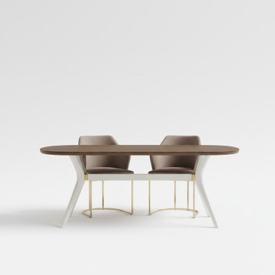 Ensemble de salle à manger Salle à manger Luxueuse dinette Table à manger Table Chaises Marron Ensemble de 7 pièces