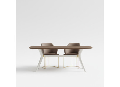 Ensemble de salle à manger Salle à manger Luxueuse dinette Table à manger Table Chaises Marron Ensemble de 7 pièces