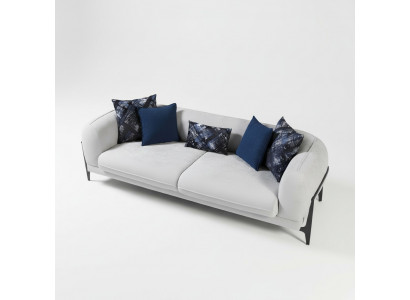 Modernes canapé en tissu trois places pour le salon, meubles de designer sofas