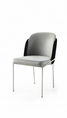 Chaise Chaise de salle à manger Chaise de cuisine Fauteuil de relaxation Luxe Gris Moderne Salle à manger