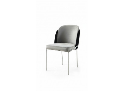 Chaise Chaise de salle à manger Chaise de cuisine Fauteuil de relaxation Luxe Gris Moderne Salle à manger