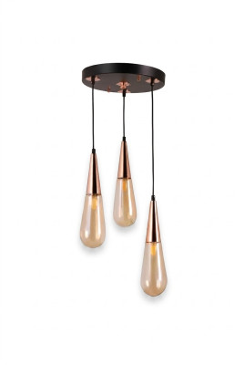 Lustre de luxe Lustre Lampe de plafond Moderne Verre doré