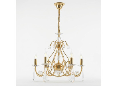 Lustre de plafond classique Lustre de plafond en laiton doré lustre lumineux nouvel