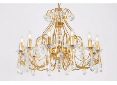 Lustre Lustre de plafond de luxe Lustre Plafonnier Lampes dorées d'art
