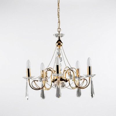 Lustre en cristal suspendu lustre luminaire décoratif lustre plafonnier luxueux en cristal