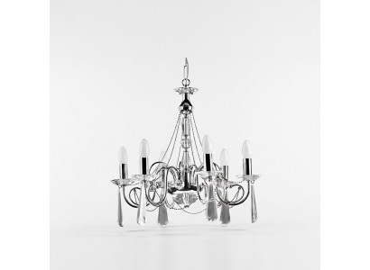 Lustre argenté Lampe suspendue Couronne Lustre Lampe d'État Art moderne