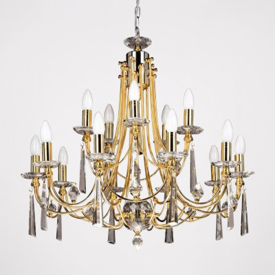 Lustre de luxe lustre plafonnier Lustre plafonnier Art Or Cristal