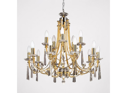 Lustre de luxe lustre plafonnier Lustre plafonnier Art Or Cristal
