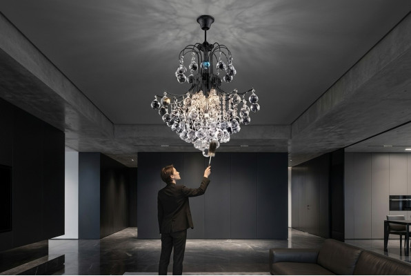 Lustre Art Luxe Plafonnier Lustre Lustres Luminaires Argent