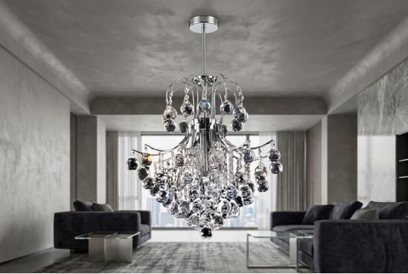 Lustre Art Luxe Plafonnier Lustre Lustres Luminaires Argent