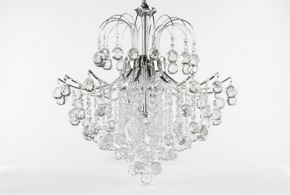 Lustre Lustre de plafond en cristal Lustres luxueux en argent
