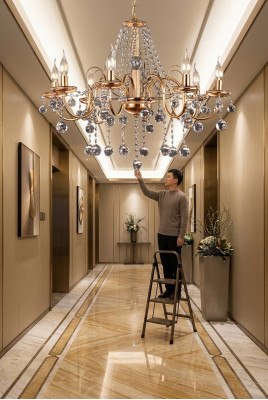Lustre de luxe royal, lampe de plafond, lampe couronne, éclairage de plafond, lustre suspendu