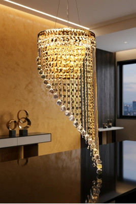 Plafonnier de luxe Lustre en cristal Lustre de plafond Lampe de plafond lustre royal